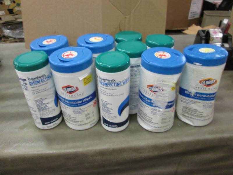 lot 81 image: 10 Canisters of Germicidal & Disinf...