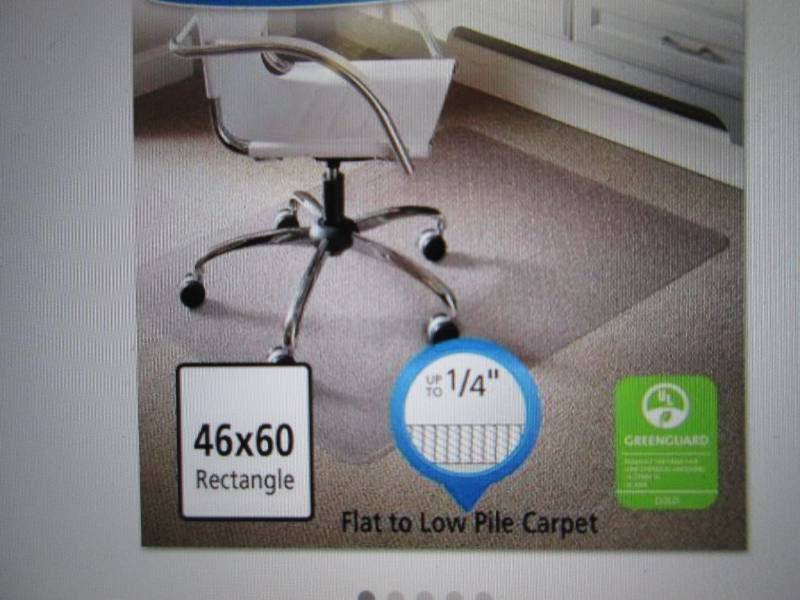 lot 100 image: E. S. Robbins Chair Mat 60 inch Ret...