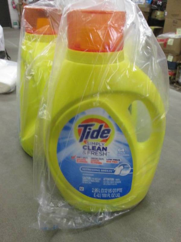 lot 109 image: 3 Tide Simply Clean 100 fl oz- leak...