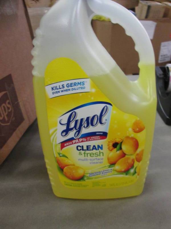 lot 113 image: Lot of 2 Lysol MultiSurface Cleaner...