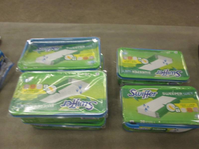 lot 115 image: 6 Packs Swiffer Sweeper Wet- some h...