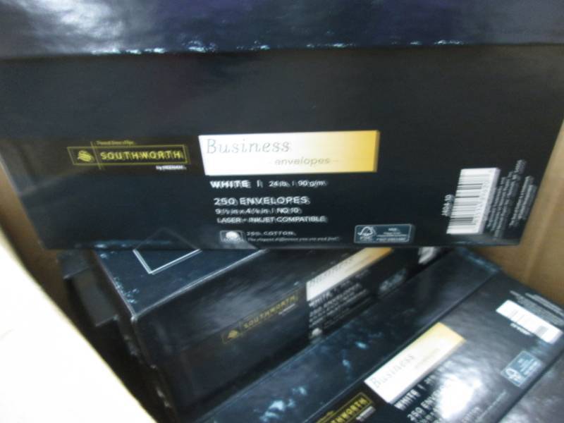 lot 123 image: 6 Boxes of Southworth 25% Cotton Bu...