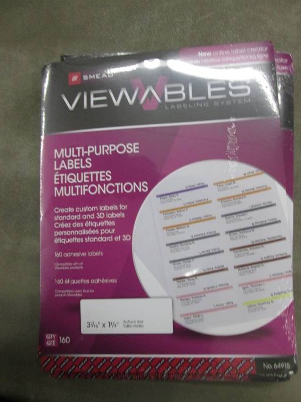 lot 125 image: Lot of 10 Smead Viewables Color Lab...