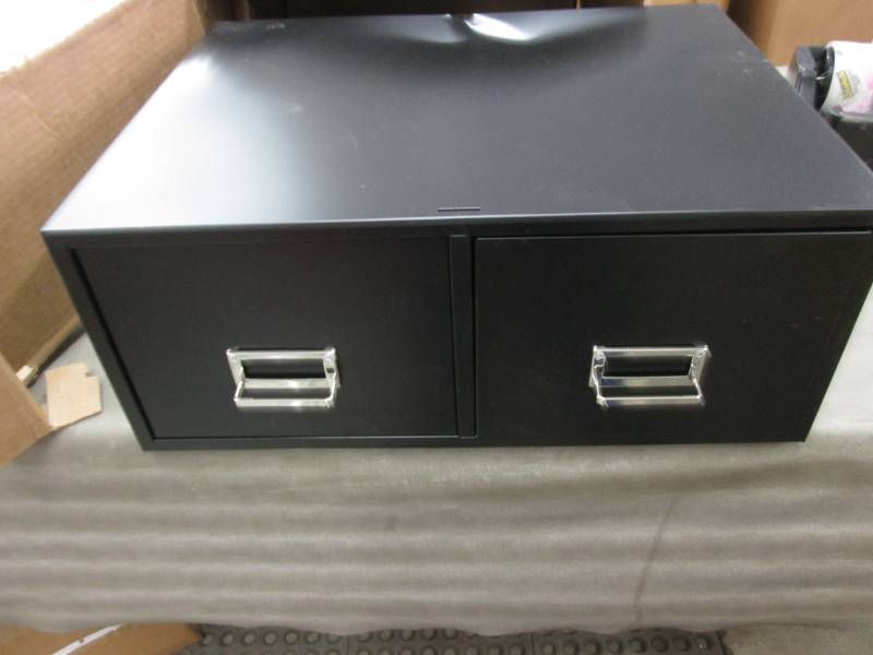 lot 133 image: 6x9 Card File Drawers Double dented...
