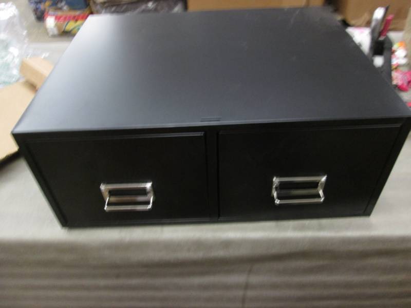 lot 134 image: 6x9 Card File Drawers Double ...