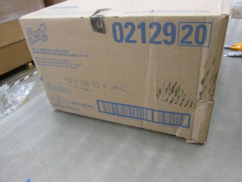 lot 141 image: Case of Scott Jr. Jumbo Roll Bath T...