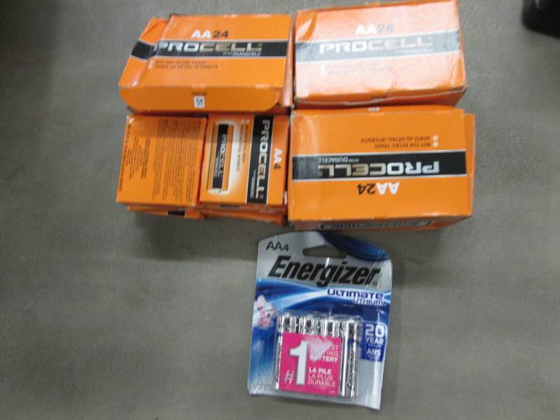 lot 146 image: 4 Boxes of 24 Procell AA Batteries ...