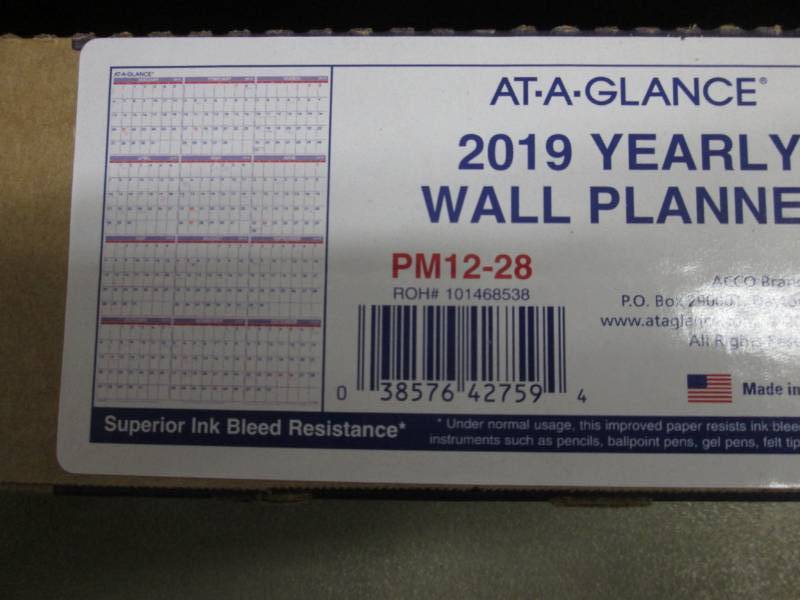 lot 163 image: 3- Wall Planner Calendars,3 Journal...