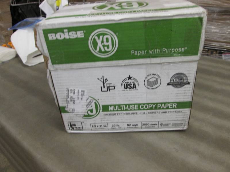 lot 186 image: Boise MultiUse Copy Paper 2500 ct...