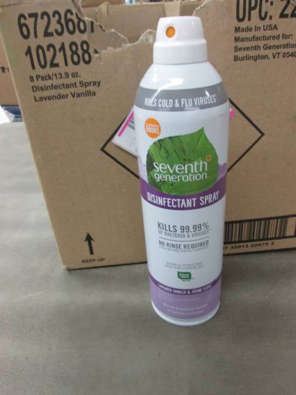 lot 218 image: 6 Cans Seventh Generation Disinfect...