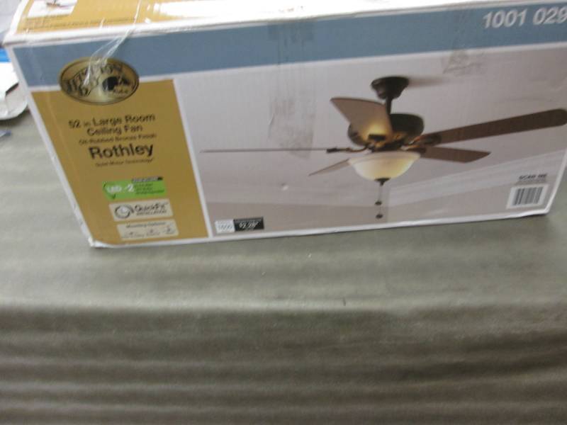 lot 255 image: Hampton Bay Rothley 52 in. LED Oil-...