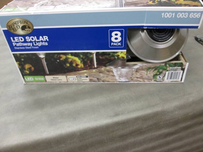lot 272 image: Hampton Bay Solar Stainless Outdoor...