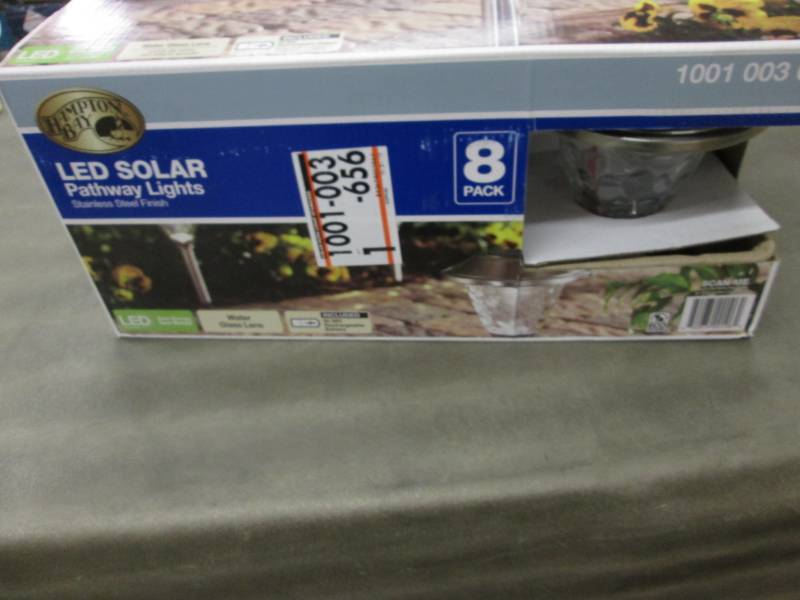 lot 273 image: Hampton Bay Solar Stainless Outdoor...