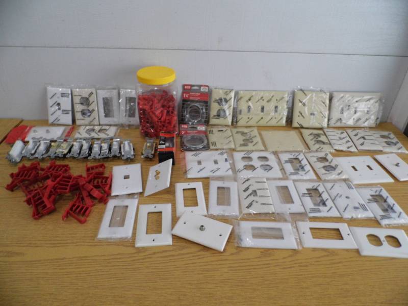 lot 13 image: Outlet Covers - Switches - Wire Nuts