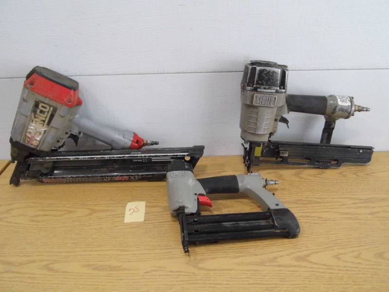 lot 28 image: Lot of 3 Nail Guns
