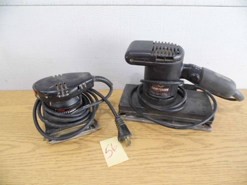 lot 56 image: Lot of 2 Craftsman Sanders