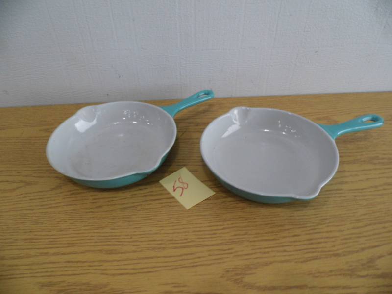 lot 58 image: Lot of 2 LeCreuset Pans