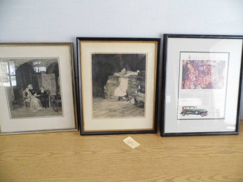 lot 90 image: 3 pc Artwork