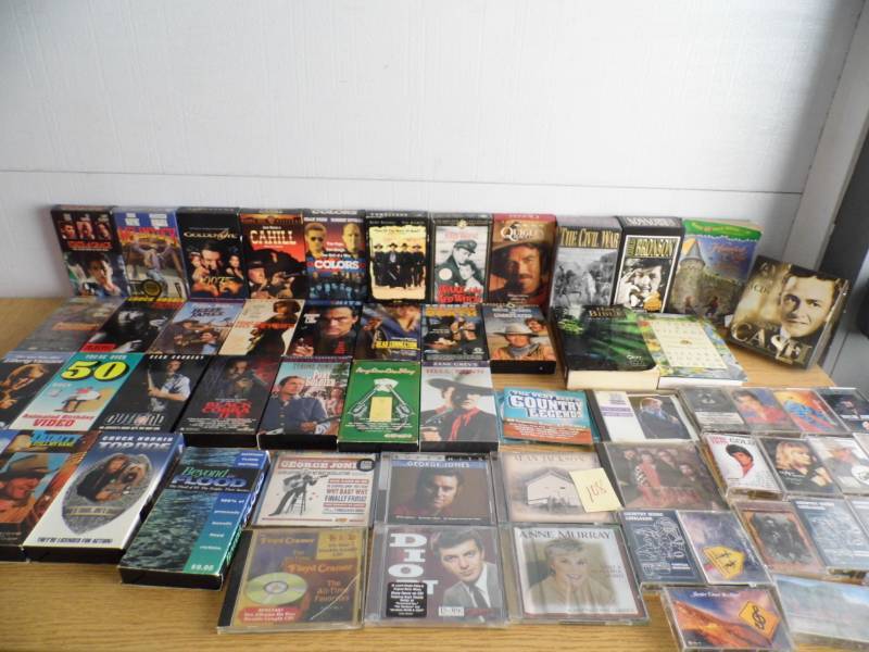 lot 108 image: VHS - Cassettes - CDs