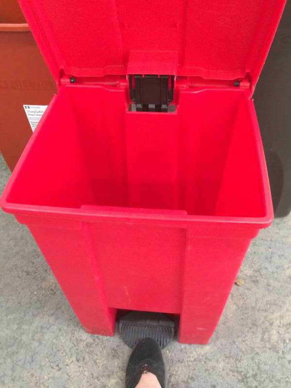 LOT OF 3 MEDICAL GRADE TRASH BINS