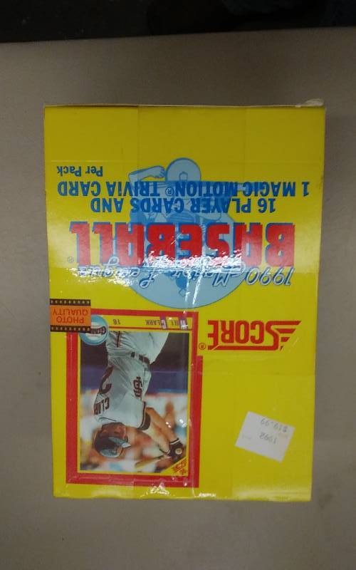 Score 1990 Magic Motion Player Cards Unopened