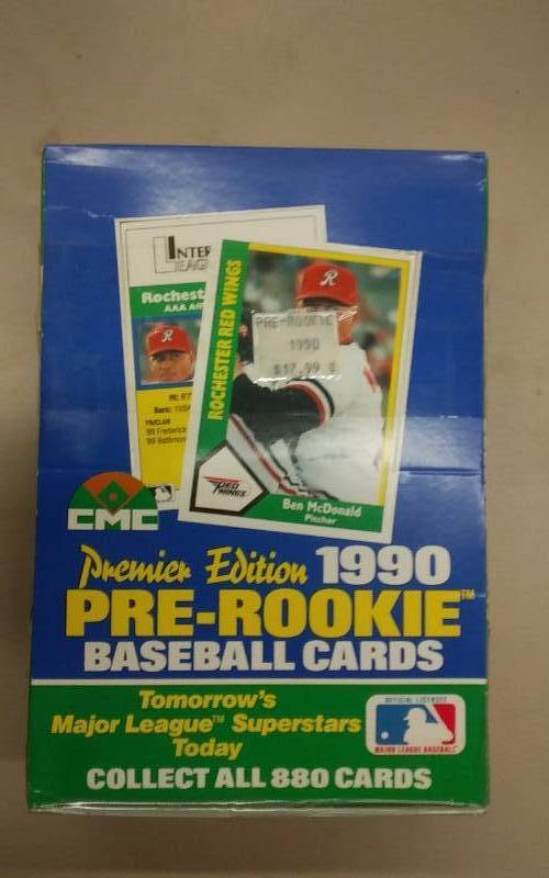 CMC Pre-Rookie 1990 Baseball Cards Unopened
