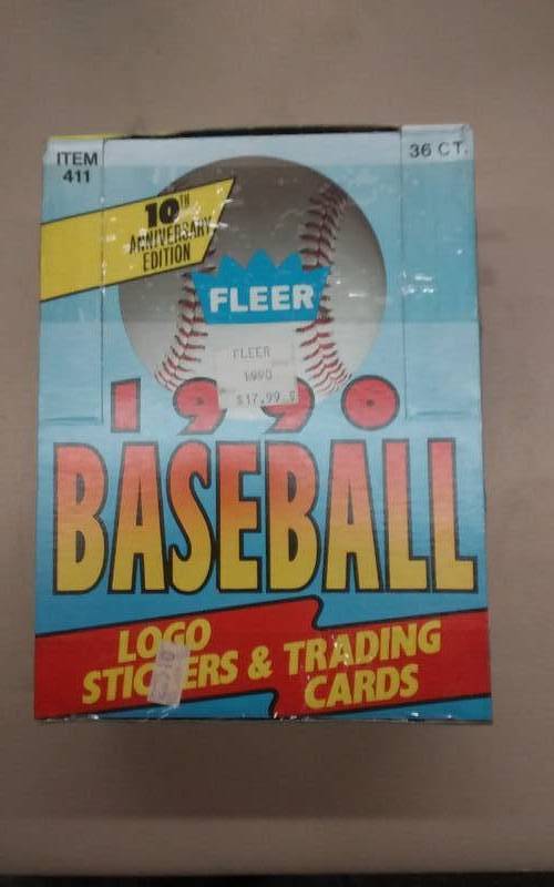 Fleer 1990 Baseball Logo Stickers & Cards Unopened