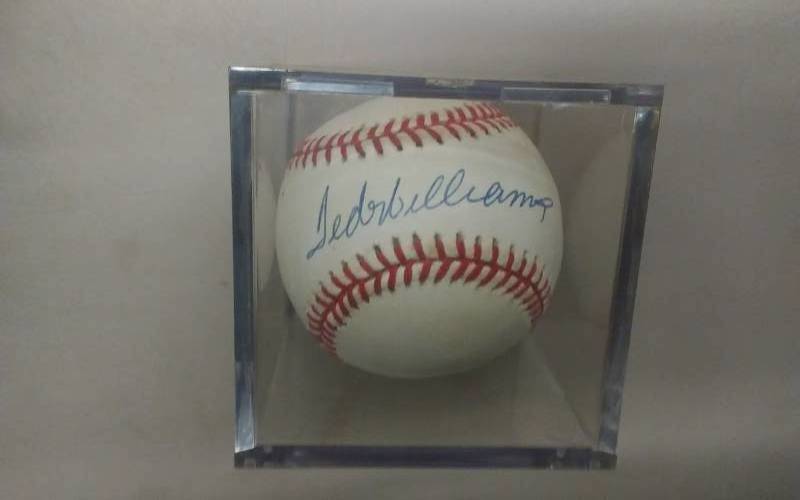 Ted Williams Autographed Baseball