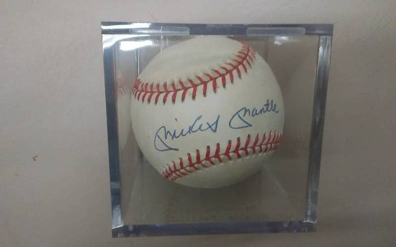 Mickey Mantle Autographed Baseball