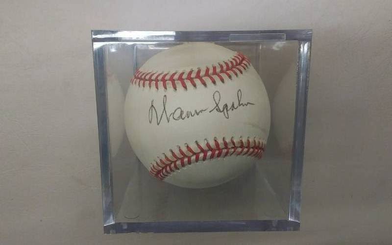 Warren Spahn Autographed Baseball