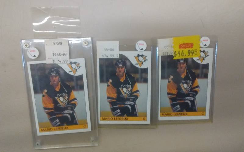 3-Mario Lemieux Hockey Cards