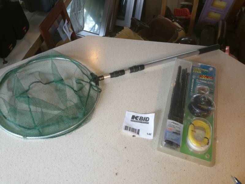 Light Weight Extendable net for Minnows,  Fly fishing rod kit