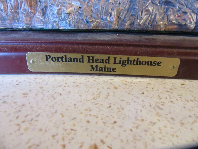 lot 100 image: Portland Head Lighthouse model..