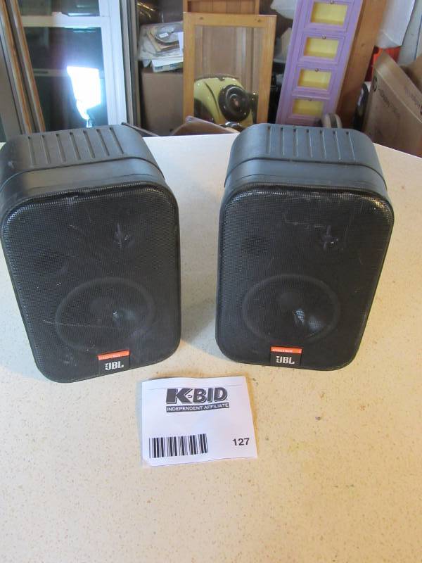 lot 127 image: 2 UBL speakers.. Work