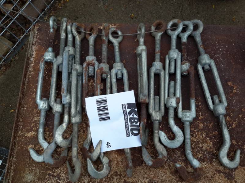 lot 48 image: 12, turnbuckles..