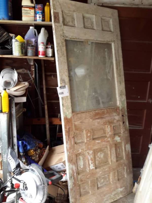 lot 41 image: Very unique, vintage interior door..