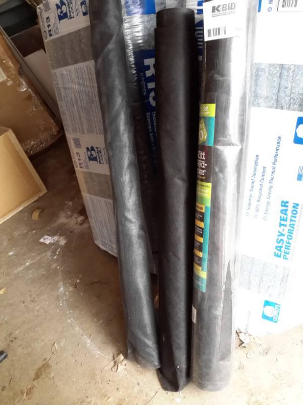lot 163 image: 3 rolls of weed barrier