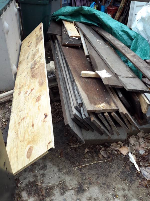 lot 149 image: Lot of Misc. old dimension lumber as pictured.