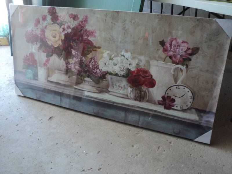 lot 16 image: Canvas Picture 59 x 27 new but has ...