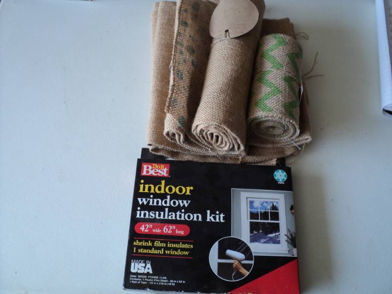 lot 23 image: Burlap and Window Insulation Kit...