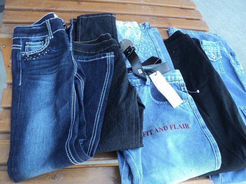 lot 59 image: New Size 16 Girls 2 pairs Jeans, 1 ...