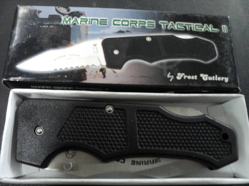 lot 156 image: Marine Corps Tactical Knife...