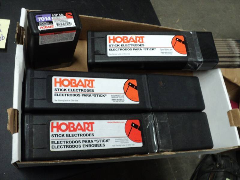 lot 204 image: Hobart Stick Electrodes 532 5 lb....