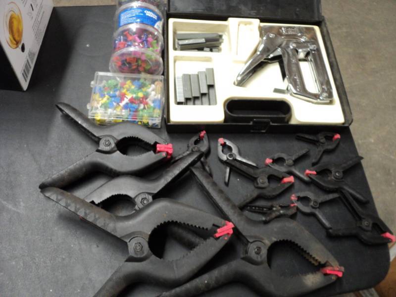 lot 242 image: Stapler, Staples, Pins, and Clamps...