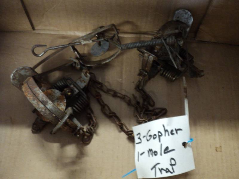 lot 259 image: 3 Gopher and 1 Mole Traps...