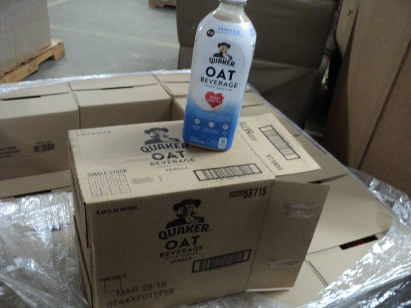 lot 294 image: Case of 6 Quaker Oat Vanilla Bevera...