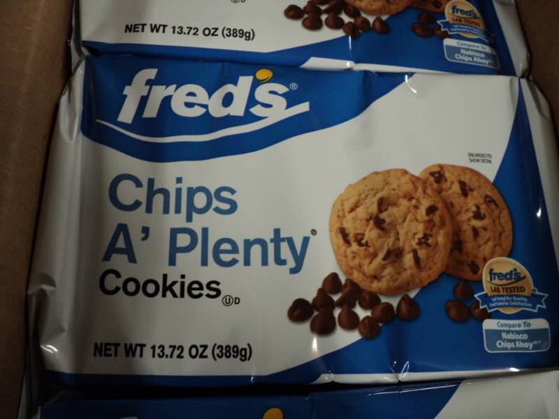 lot 299 image: Case of Freds Chips APlenty Cooki...