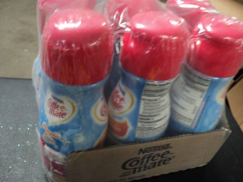 lot 313 image: 6 pack Nestle Coffee Mate Pumpkin S...