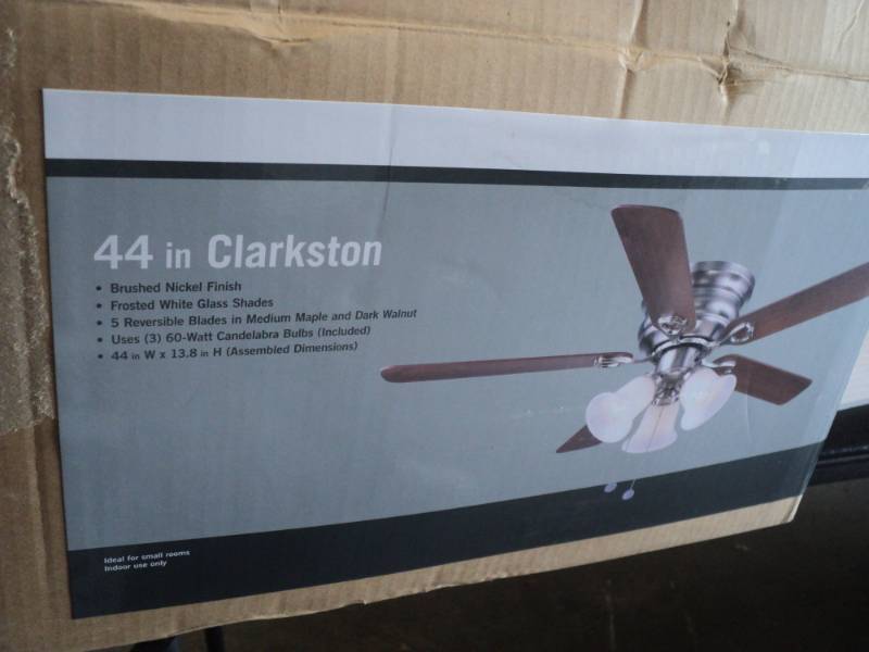 lot 317 image: 44 in Clarkston Brushed Nickle Fini...