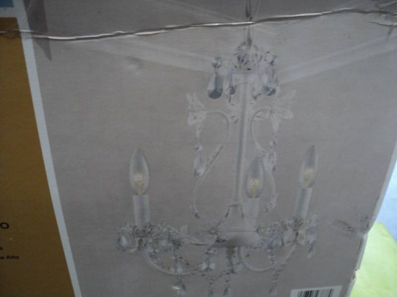 lot 318 image: Hampton Bay Mini Chandelier Antique...